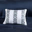 Édredon pour grand lit et ensemble de draps - imprimé médaillon bleu marine, taies décoratives brodées, coussin décoratif, draps, lavable à la machine