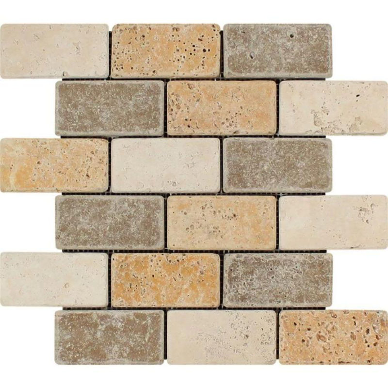 2 in. x 4 in. Honed Stone Tile