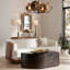 Cypress Free Form Rattan Mirror