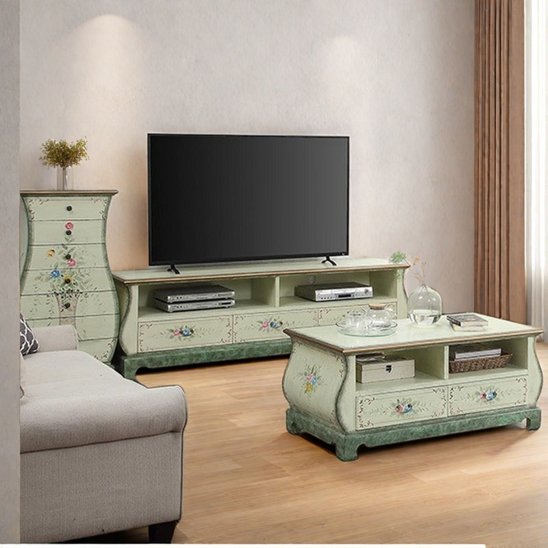 Round edge smooth coffee table