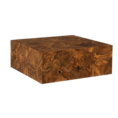 Teak Solid Wood Block Coffee Table