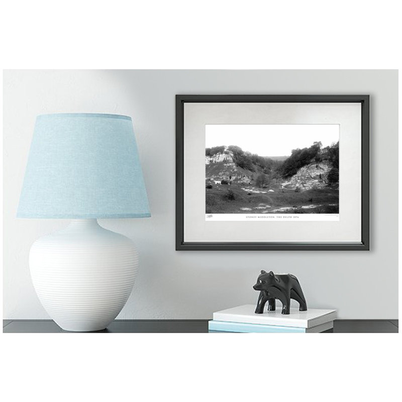 Stoney Middleton, The Delph 1896 - Single Picture Frame Print, 45cm H x 60cm W x 2.3cm D