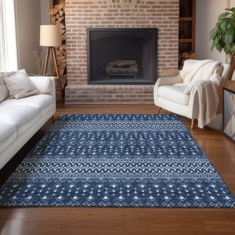 Tapis de porte Emblyn, Rectangle 2 pi 6 po x 3 pi 10 po