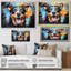 Popart Rat Terrier Rascal I sur impression sur toile-88381425-88381426