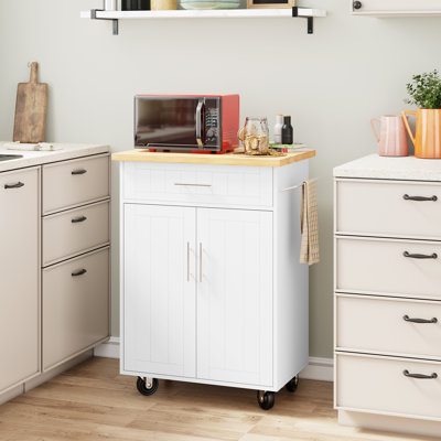 Lark Manor Alleah Wood Kitchen Island & Reviews | Wayfair