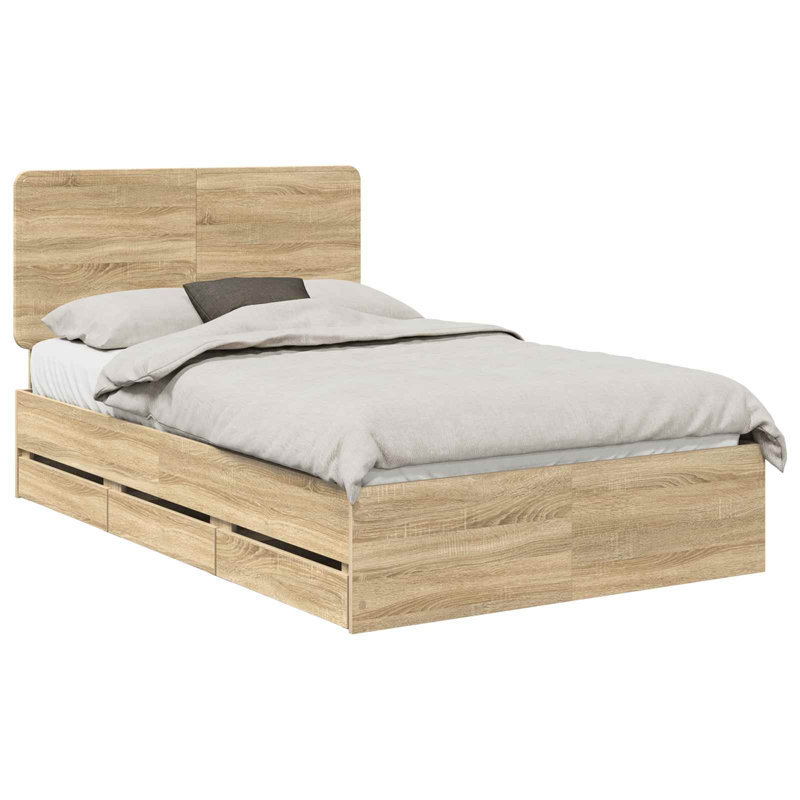 Bed Frame, Small Double (4'), Sonoma Oak