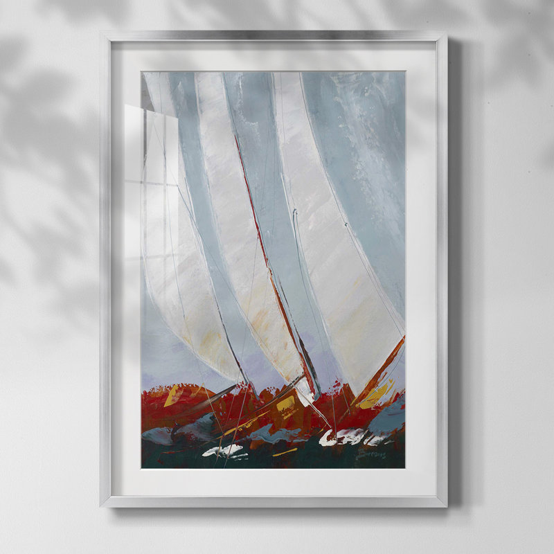Tunnels of Suisse, reproduction encadrée, Papier avec cadre argenté, Blanc