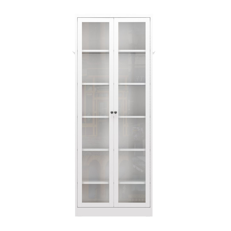 Metal Kitchen Pantry Cabinet - 72" Tall Storage With 5 Adjustable Shelves, White Freestanding Cabinet For Kitchen/Pantry/Bathroom