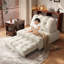 Canapé blanc modulaire en chenille