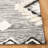 Amelio Hand Woven Wool/Cotton Geometric Rug in Ivory/Black-381980043