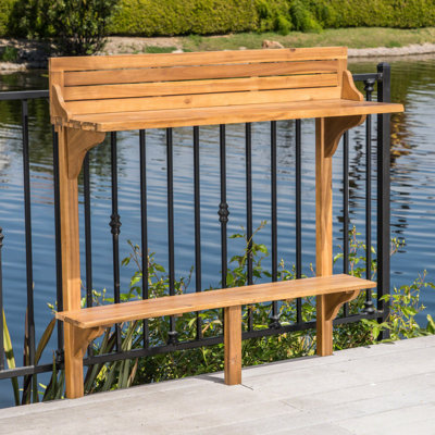 Wood BALCONY BAR TABLE