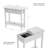 Danay Flip-Top End Table - Slim Side Console with Hidden Hinged Storage Compartment and Lower Shelf - For Living Room or Hallway Use-281613112