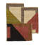 Geometric Flatweave Rectangle 8' x 10' Hemp Area Rug in Brown/Yellow