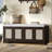 TREXM Rustic Storage Bench Multifunctional Wood Entryway Shoe Bench With Removable Cushion-60357788