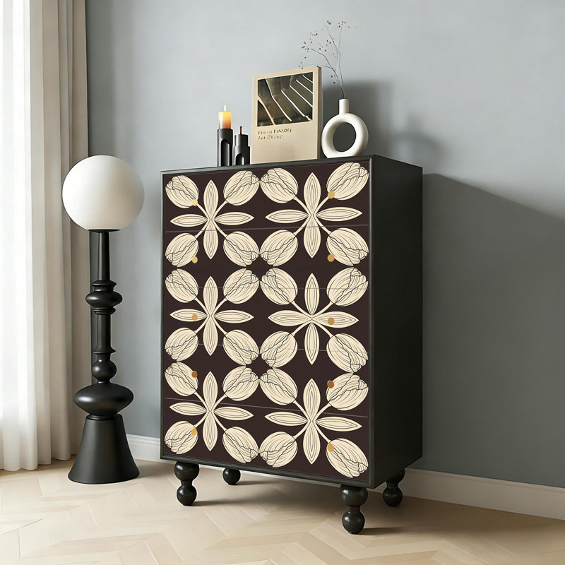 Commode d'appoint 5 tiroirs Ceridwen
