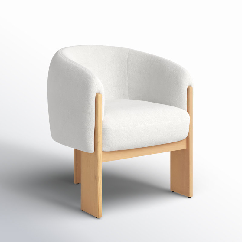 Fauteuil Eileen Boucle, Ivoire