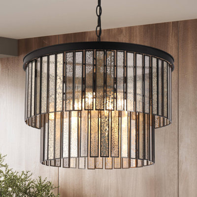Lustre tambour 4 lumières l 18 po Shoshoni