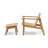 Neighbor Low Chair w/ Ottoman, Teak