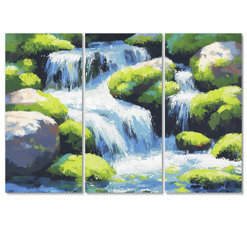 Ensemble de salon Cascade d'eau à Washington I - Washington Wall Art, Toile tendue, H 28 po x l 36 po, Ne s’applique pas