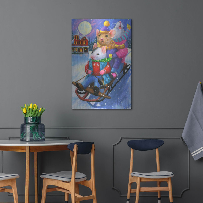 " Wheeeee3 " by Bridget Voth, 36" H x 24" W