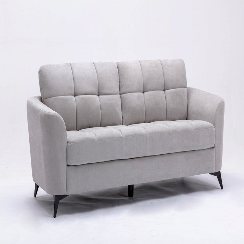 Canapé en tissu 79 po, Gris clair