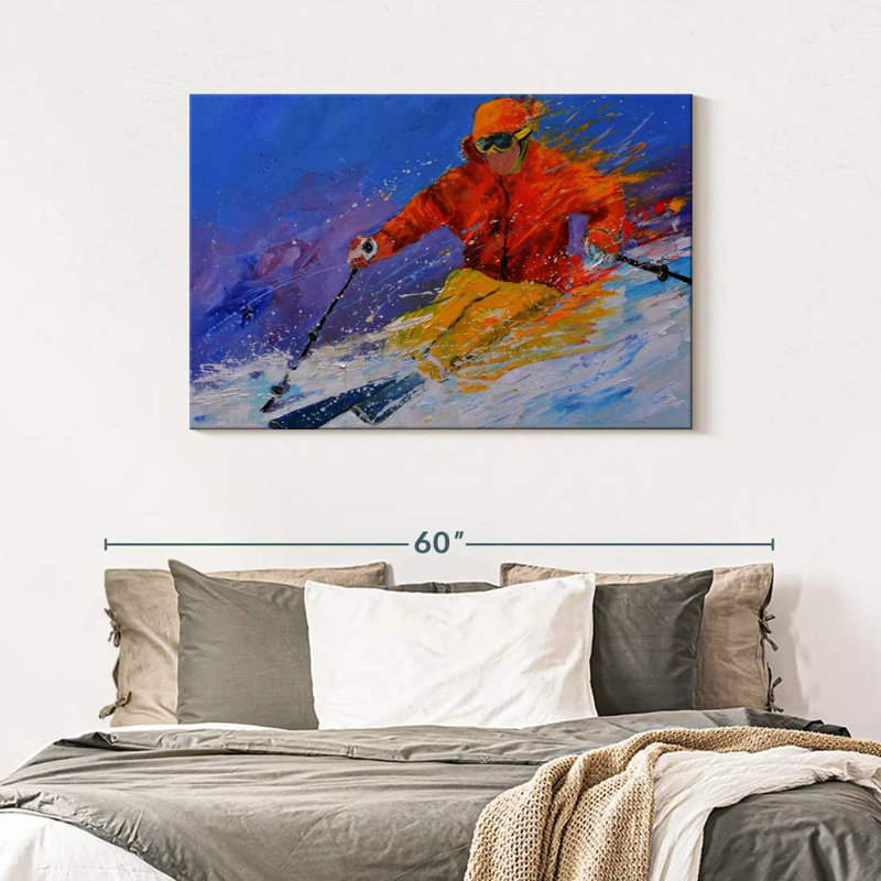 Sireci Expert Skiing, 30" H x 45" W