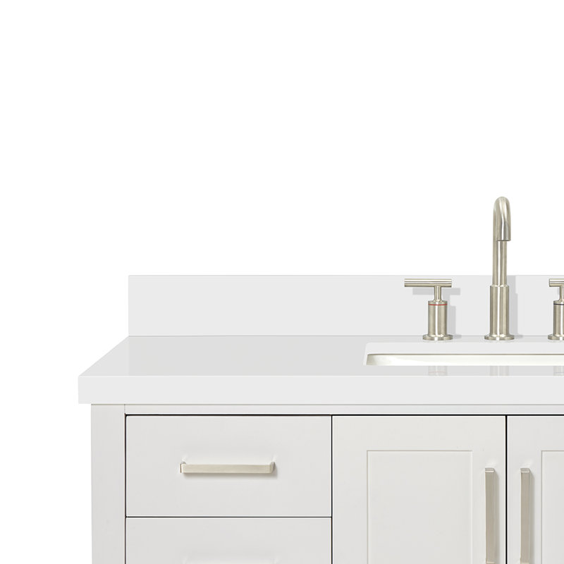 Magnolia Bath Vanity Rectangular Basin S049SWQ, White, Rectangular