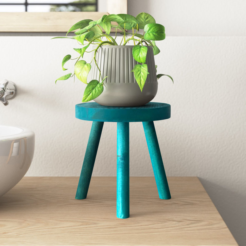 Support pour plante Abraam, Bleu sarcelle