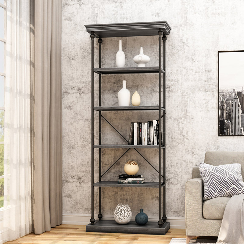 Metal Pipe Shelf With Fir Wood