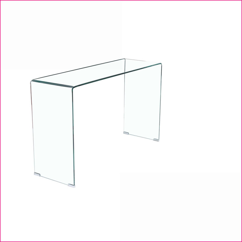 Table basse en verre trempé de conception simple pour le salon, peu encombrante Facile à nettoyer