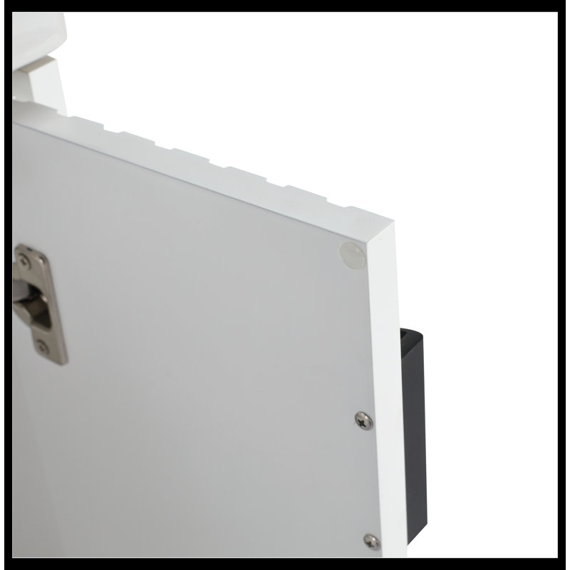 Ensemble de meuble-lavabo simple 27,75 po avec plateau en céramique Eutropio, Blanc