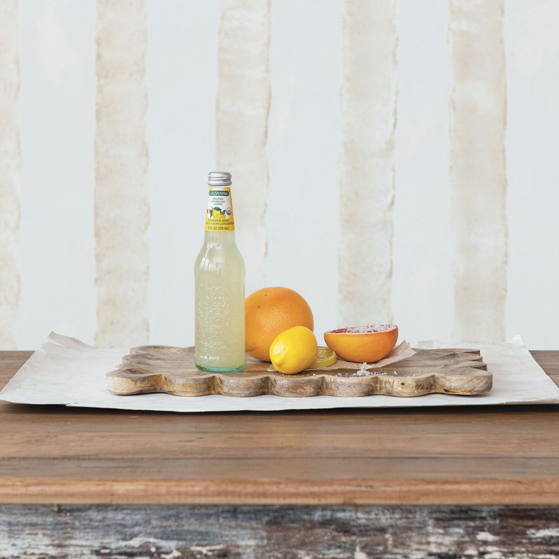 Scalloped Mango Wood Tray