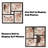 Collage Picture Frame 5X7 4-Opening Rustic Farmhouse Collage Photo Frames 4X6 With Mat Family Muti Frame For Wall Decor Hanging Or Tabletop Display Black