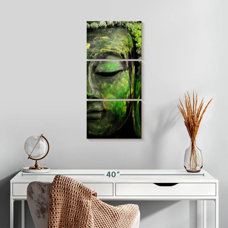 Faced Buddha, 27" H x 12" W