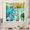 «Grunge Miami Tropical Palm», reproduction d'art sur toile tropicale