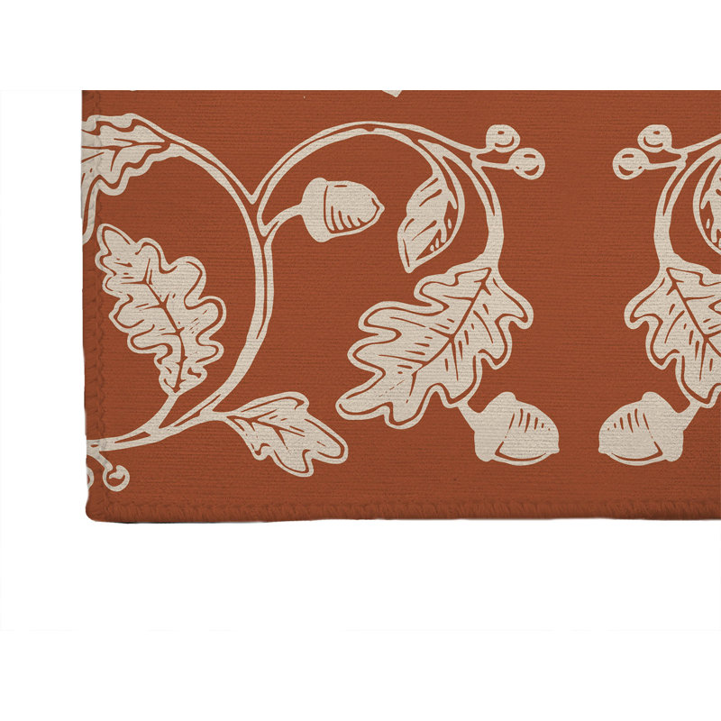 Autumn Vines Non Slip Outdoor Rug, Runner 2'6" x 8'