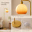 Lampe orange sur pied Orange Sunset