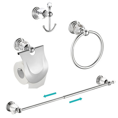 4 - Piece Bathroom Hardware Set (Set of 4)