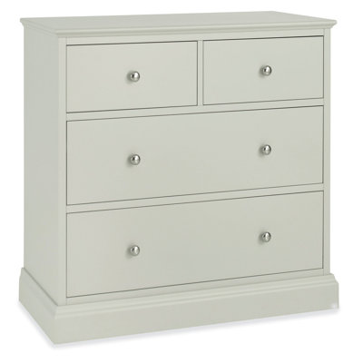 Carolina Solid Wood 98cm W 4 - Drawer Chest of Drawers