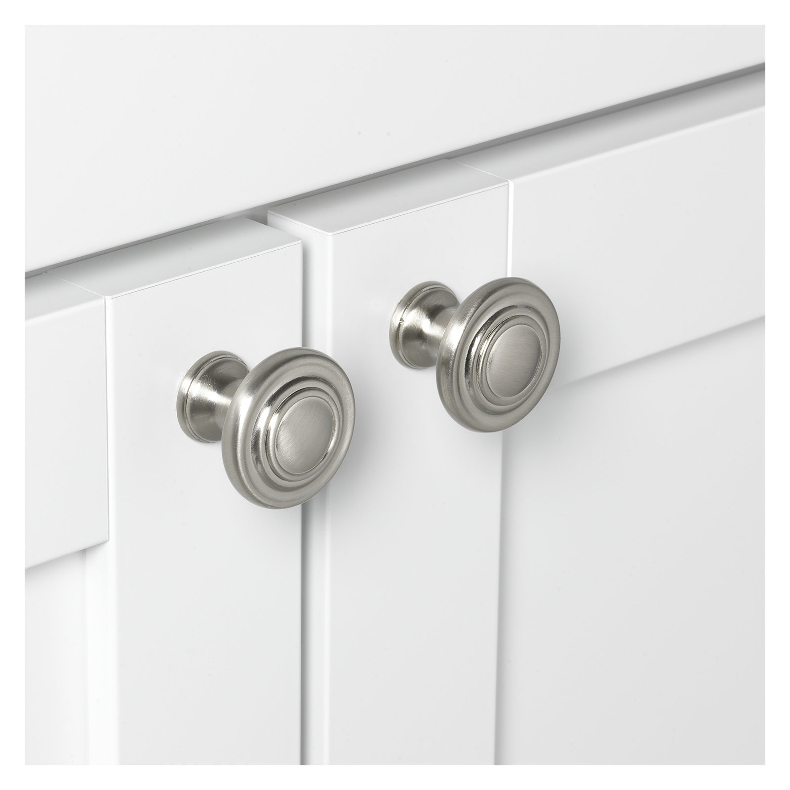 Mushroom Knob Multipack, Satin Nickel