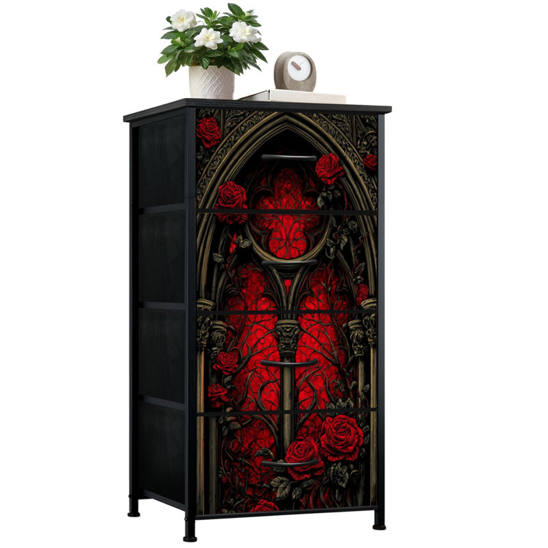 Commode de rangement verticale 4 tiroirs