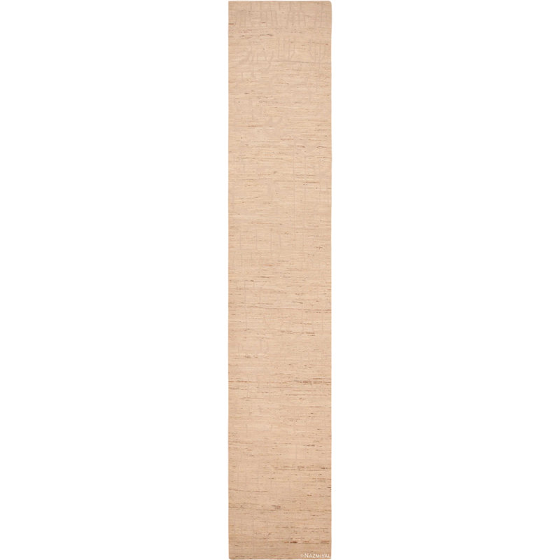Best Modern Moroccan One-of-a-Kind Runner 3'4" x 19' Area Rug