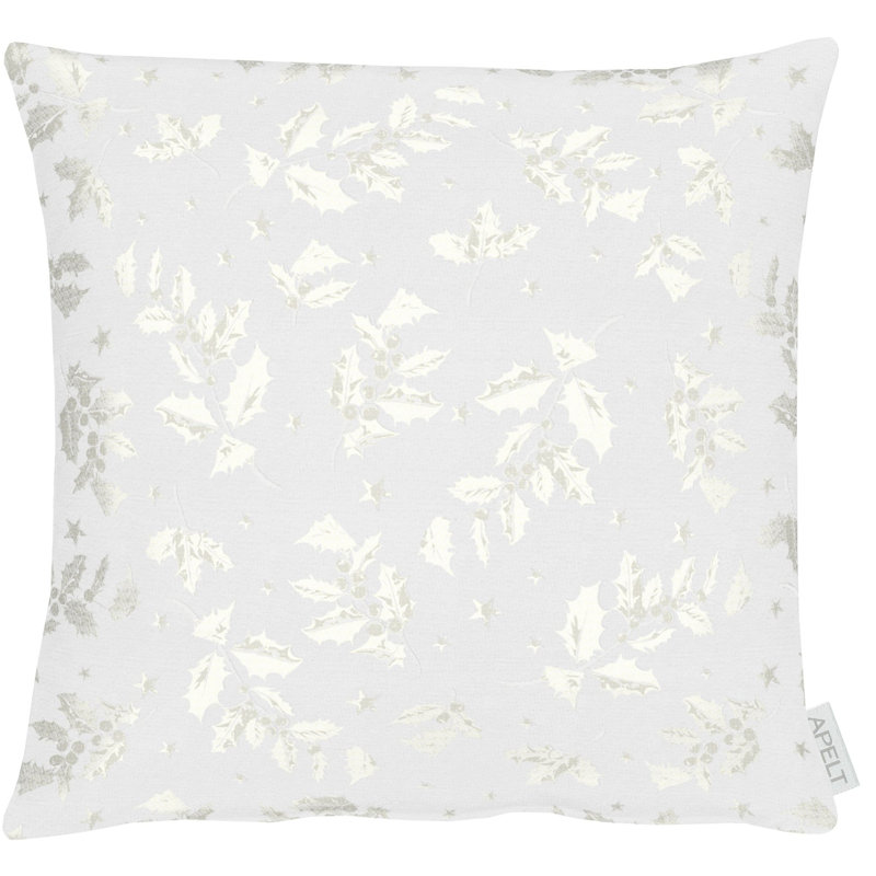 Square Throw Cushion, Natural/Gold