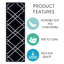 Tapis d'escalier intérieur antidérapant 9 po x 28 po Pershore-449290421