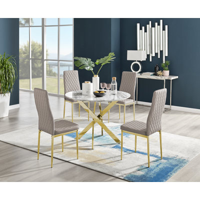 Eubanks 4 - Person Dining Set