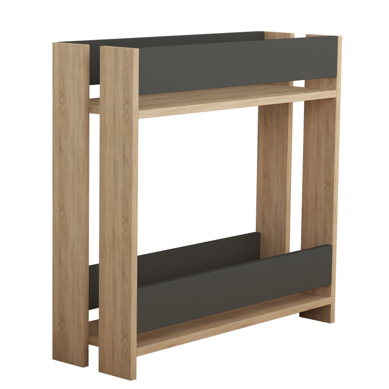 Quintana Multi-Tier Plant Stand for Indoor Display, Oak/Anthracite