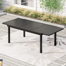 Birmadevi Extendable Rectangular Steel Outdoor Dining Table
