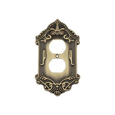 Victorian 1-Gang Duplex Outlet Wall Plate