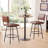 Lavante Swivel Upholstered Counter Stool with Metal Frame-446153769
