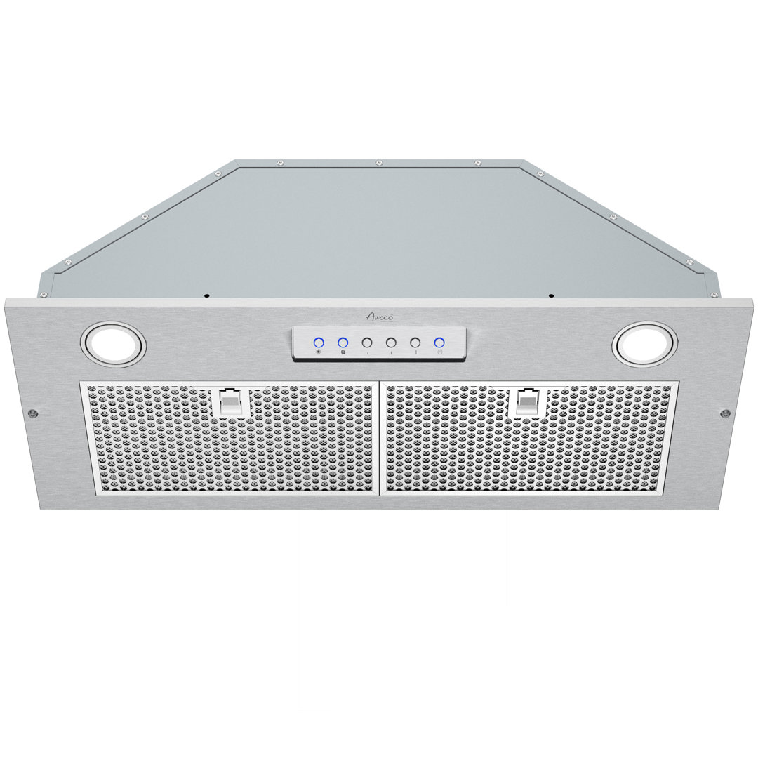 Awoco 30" Stainless Steel 600 CFM Ducted (Vented) Insert Range Hood with Mesh Filter Awoco